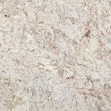  white background with burgundy and gray movement, this granite has beautiful, subtle character