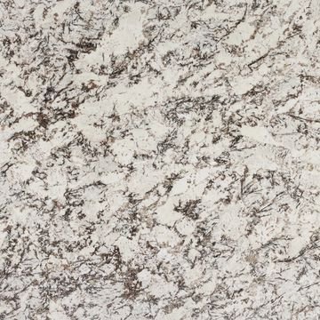 This granite has a clean, white background with black biotite crystals, giving this contemporary 