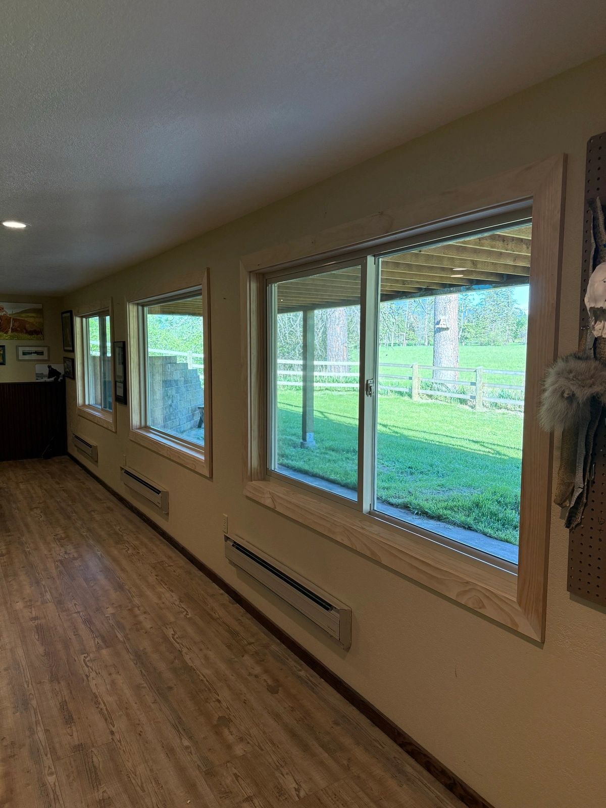 The inside view of the Pella windows that Precision Glass installed for a window replacement client in Kalispell MT 59901