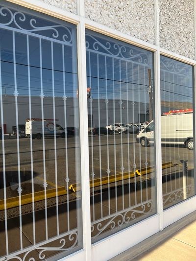 Wrought iron windows bars commercial