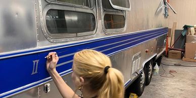 Airstream decal restoration and application