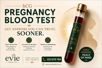Pregnancy blood test by Evie Health for early and accurate detection with privacy in Hayes and Uxbridge and Southall.