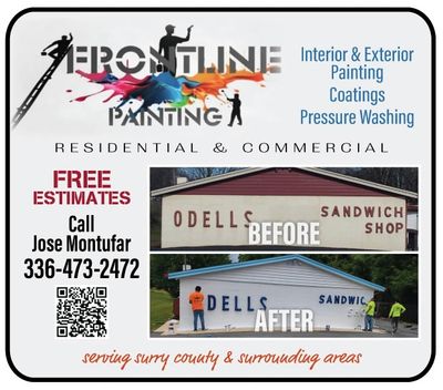 Frontline Painting in mount Airy NC exclusive coupons only here