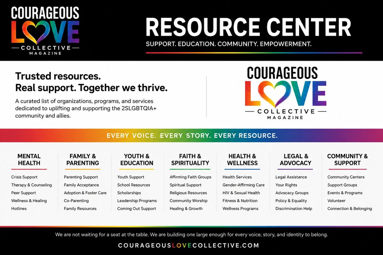 Resource center for 2SLGBTQIA+ support, education, and community empowerment.