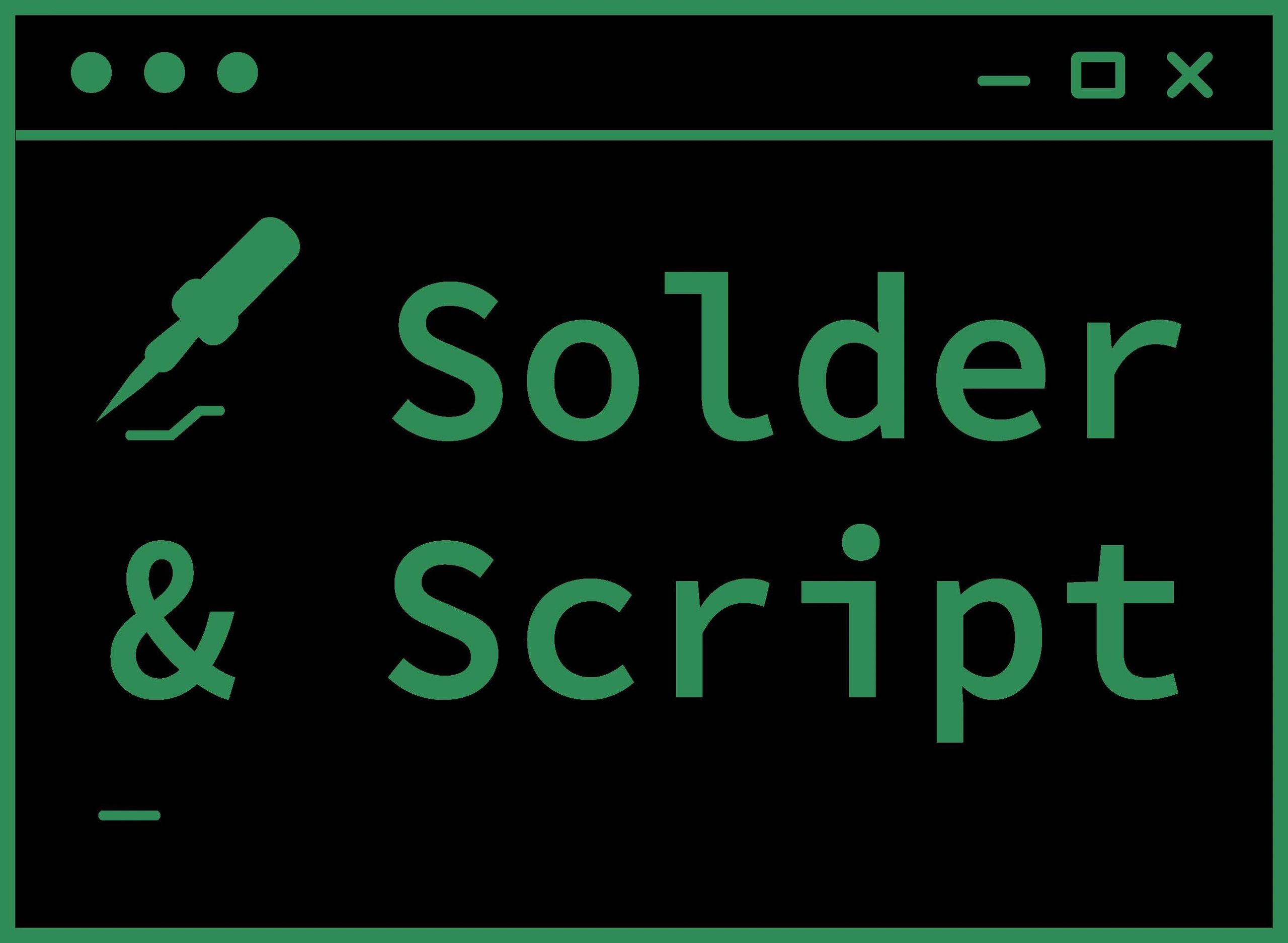 Transfer Soldering Script Solder & Script