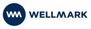 Wellmark logo with navy blue text and circular emblem.