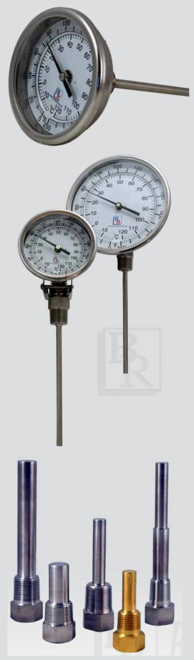 Models BRHW5/5A Hot Water Thermometers - Blue Ribbon Corp.