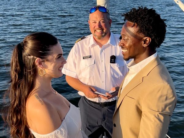Wedding on a boat in Baltimore
