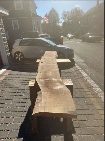 Rough walnut slab