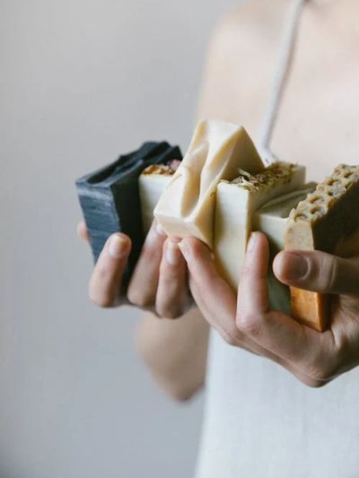 Handmade Olive Oil Soap in a variety of natural fragrances and colors