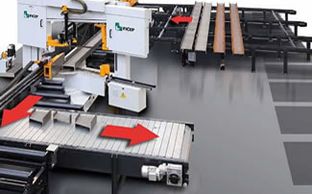 structural steel cnc band saw