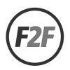 F2F logo in a circle.