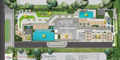 Amenity Floor Plan in Jade Residences along Chino Roces Avenue, Makati City