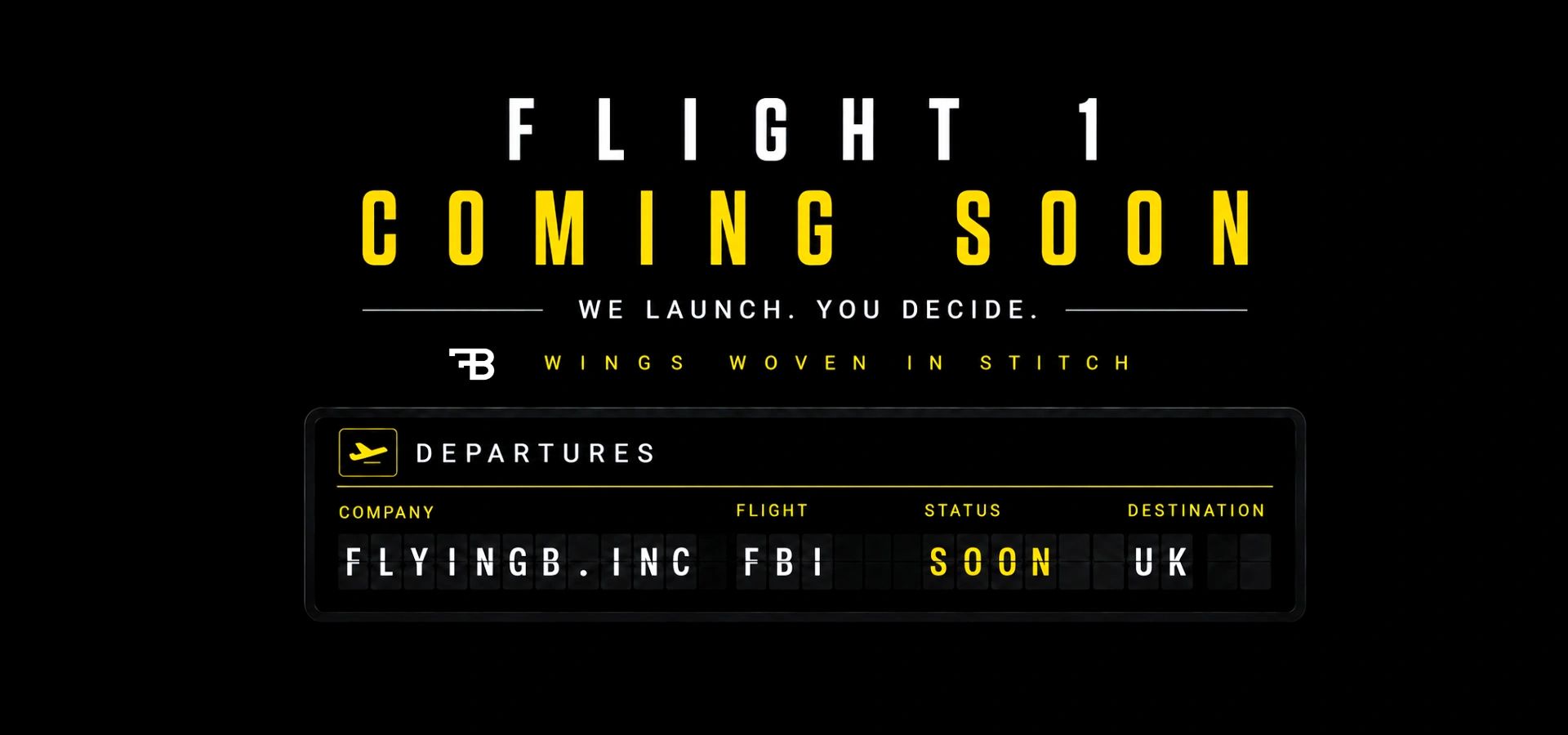FLYINGB.INC British streetwear built around elevation, ambition and freedom. Premium clothing