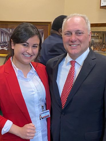 Mia Ditta with Steve Scalise, United States House of Representatives minority whip