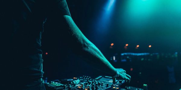 DJ in lights