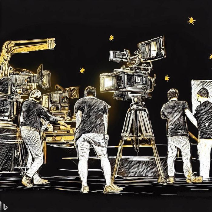 AI Generated image of Film Vision Studios on Set