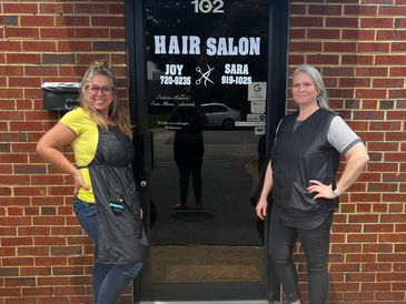 Two hairstylists Joy Harris and Sara Moore - Shear Duo in Colonial Heights Virginia