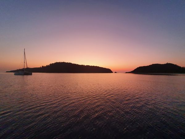 Sunset in Langkawi Aboard Lady Alia Langkawi Luxurious Private Yacht. An Amazing Experience.