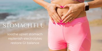 Stomach Flu Vitamin drip IV Therapy, upset stomach , GI issues, nausea, food poisoning