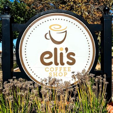 Eli's Coffee Shop in Morton,IL monument sign