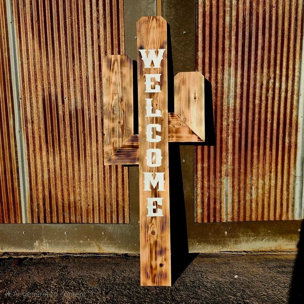 Cactus-Shaped Welcome Signs Cactus-Shaped Welcome Signs