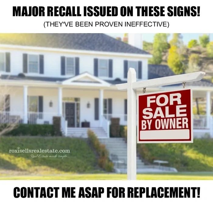 for sale by owner sign 