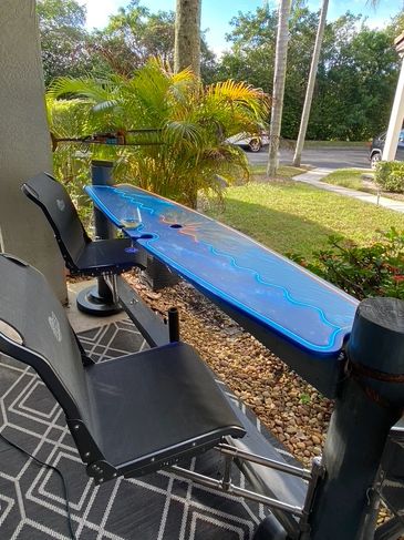 Bar top on patio