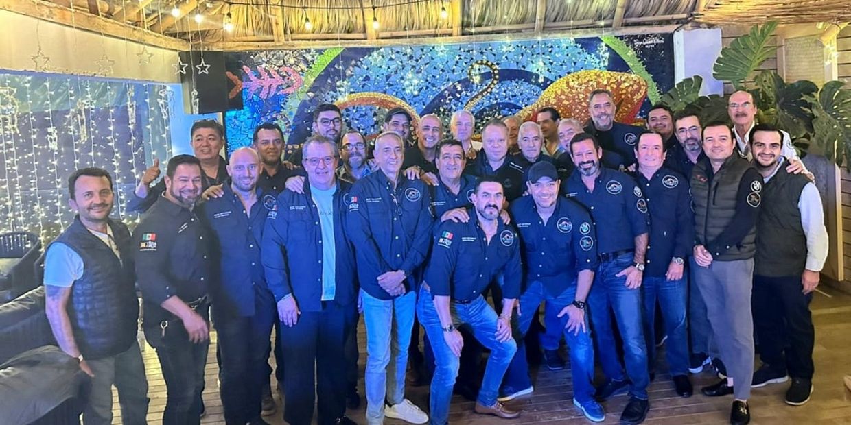 Socios activos del Motoclub Veracruz