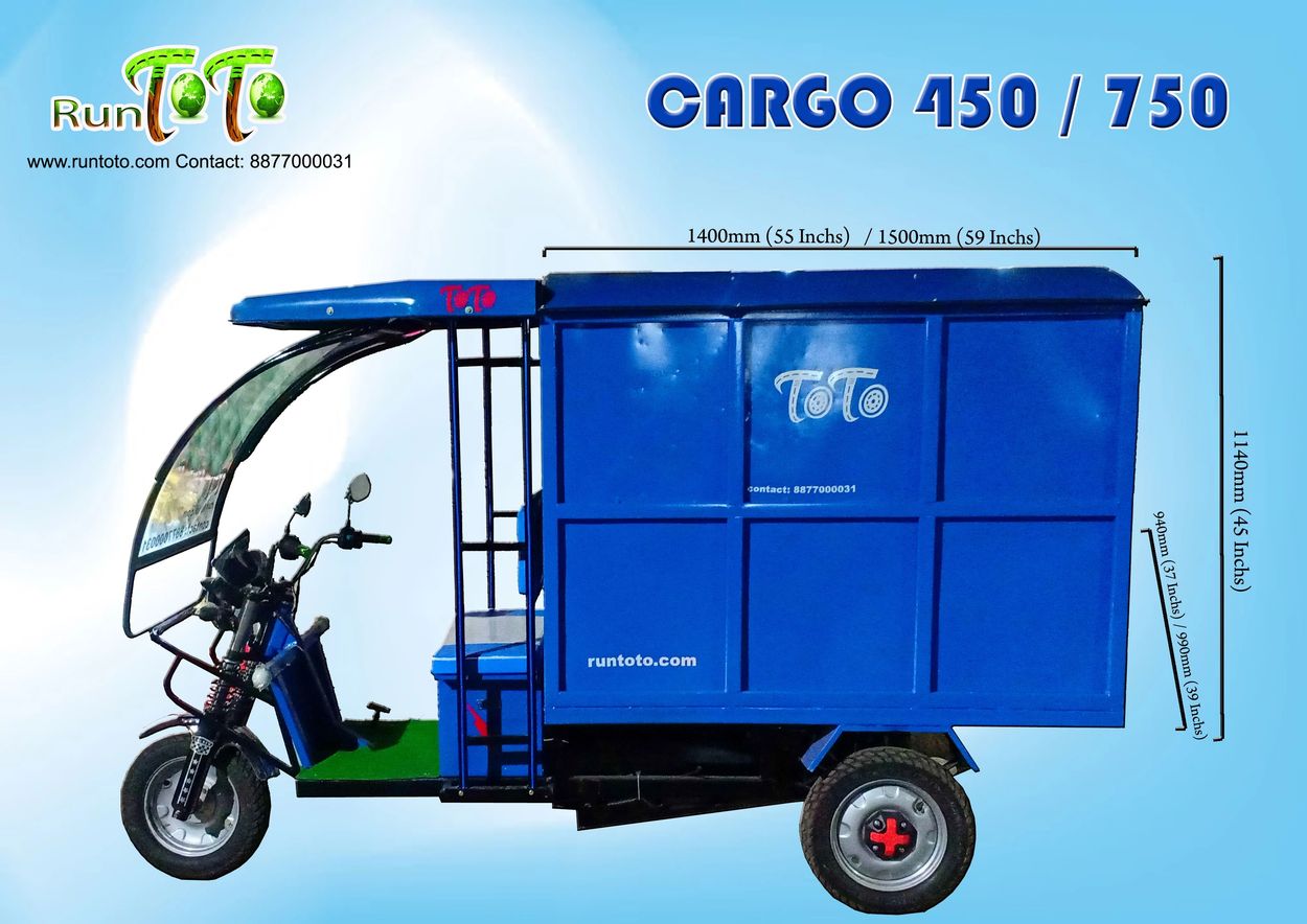 E Rickshaw Loader 800Kg Loading Capacity 