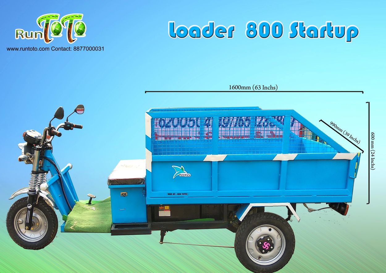 E Rickshaw Battery Loader Supply Cart 800kg / 1000Kg Loading Capacity in low price 