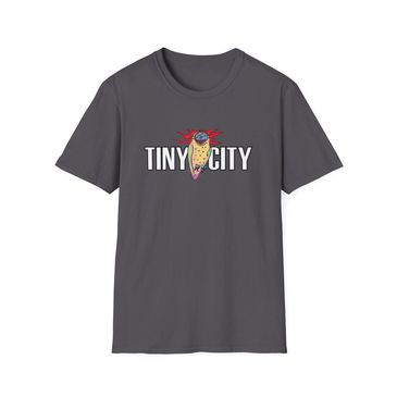 Tiny City Owl T-shirt - Charcoal