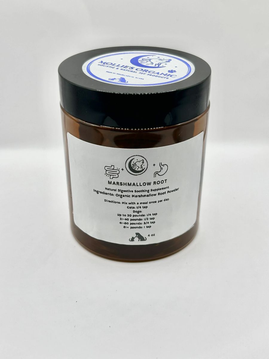 Organic Marshmallow Root Powder for Dogs and Cats