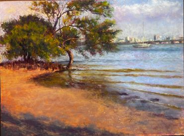 "Roots and Rhythm" 9 x 12 Pastel on mounted-paper.