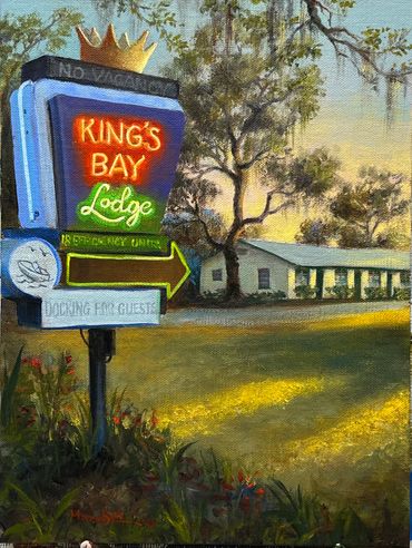 King's Bay Lodge 12"x9"