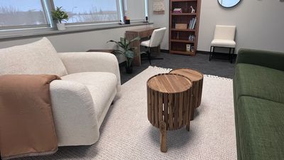 Feel comfortable in our cozy space.