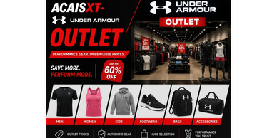 Under Armour outlet sale with up to 60% off on men, women, kids, footwear, bags, and accessories.