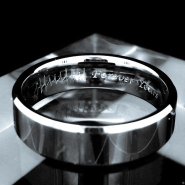platinum ring engraving