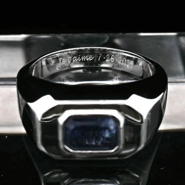 platinum ring engraving