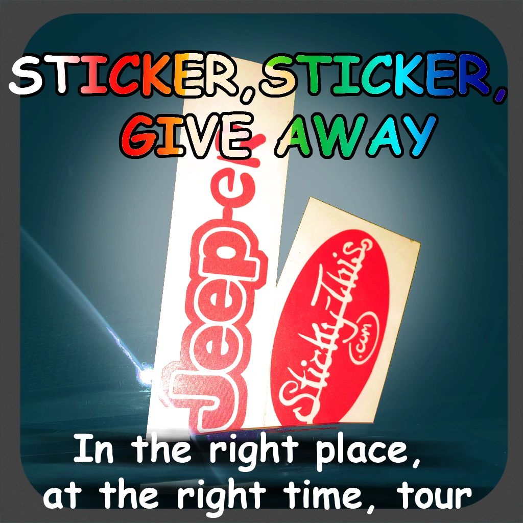 Sticker, Sticker give away