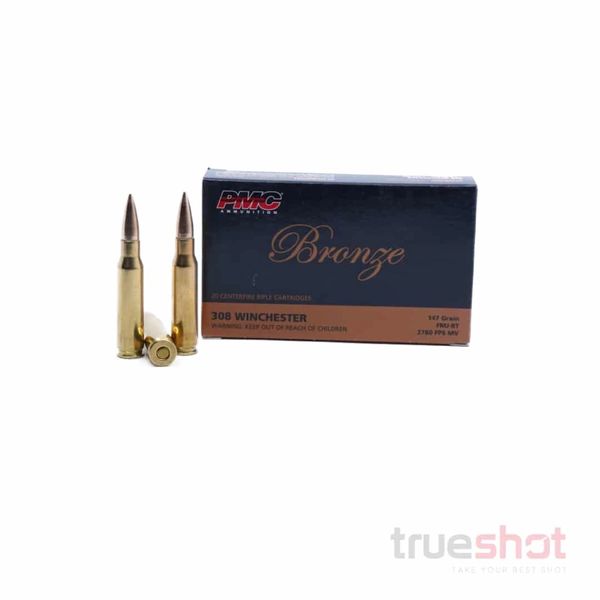 .308 WIN – 147 GRAIN – FMJBT - PMC – BRONZE