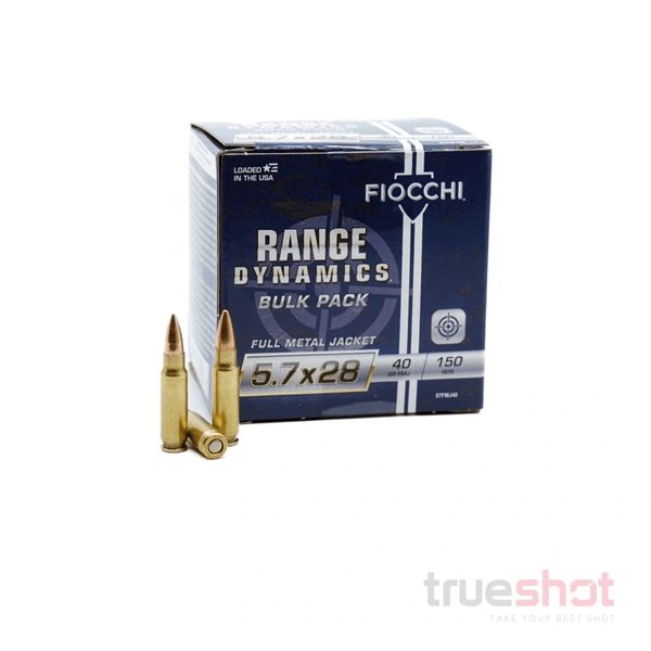 5.7X28MM – 40 GRAIN – FMJ - FIOCCHI – RANGE DYNAMICS