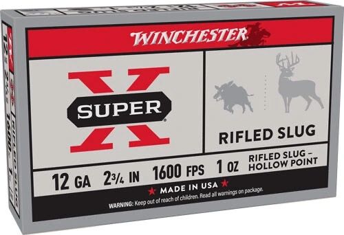WINCHESTER SUPER-X 12GA 2.75" 1OZ RIFLED SLUG 5RD