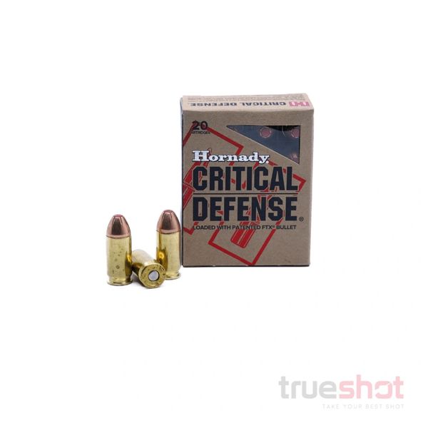 .45 AUTO – 185 GRAIN – FTX HP - HORNADY – CRITICAL DEFENSE