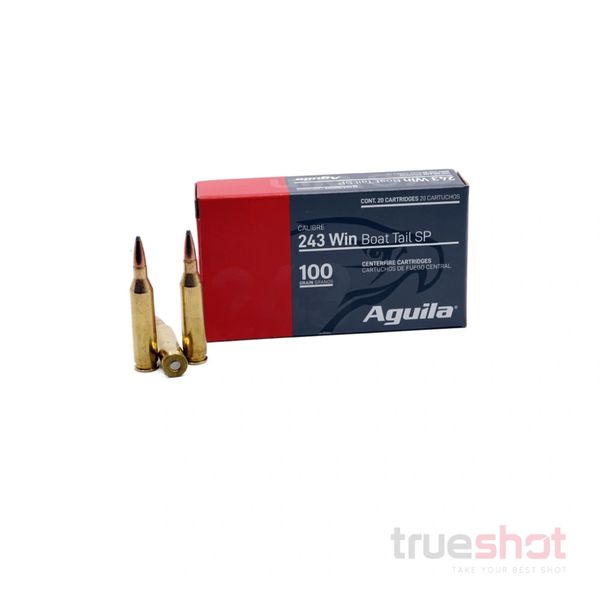 .243 WINCHESTER – 100 GRAIN – BTSP - AGUILA – INTERLOCK®