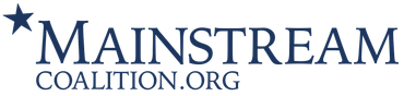 Mainstream Coalition.org logo in blue with a star symbol.