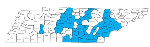 Highlighted TN Counties of our 2019 Schools 