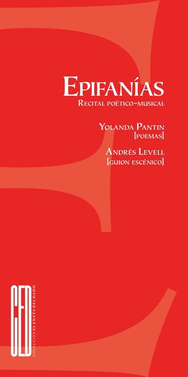 Portada de recital poético musical llamado Epifanías.