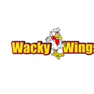 Logo of Wacky Wings featuring a cartoon chicken.