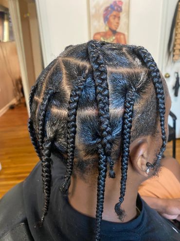 Medium length box braids #donebydd